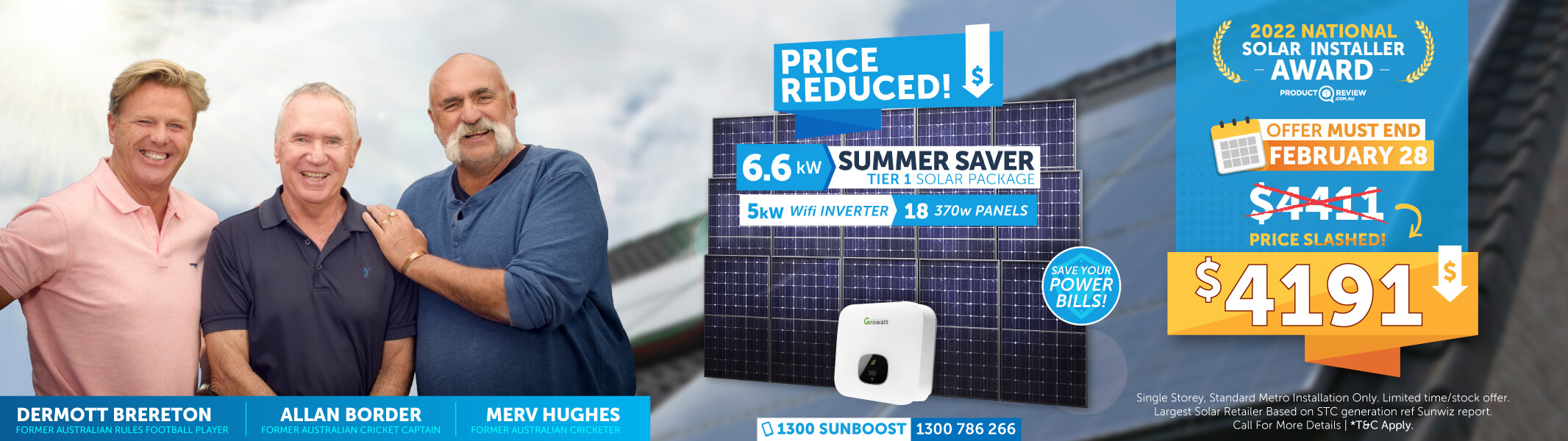 solar panels price SA by Sunboost